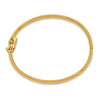 14k Polished 3.75mm Hinged Safety Clasp Baby Bangle