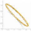 Gold Textured Slip-on Bangles