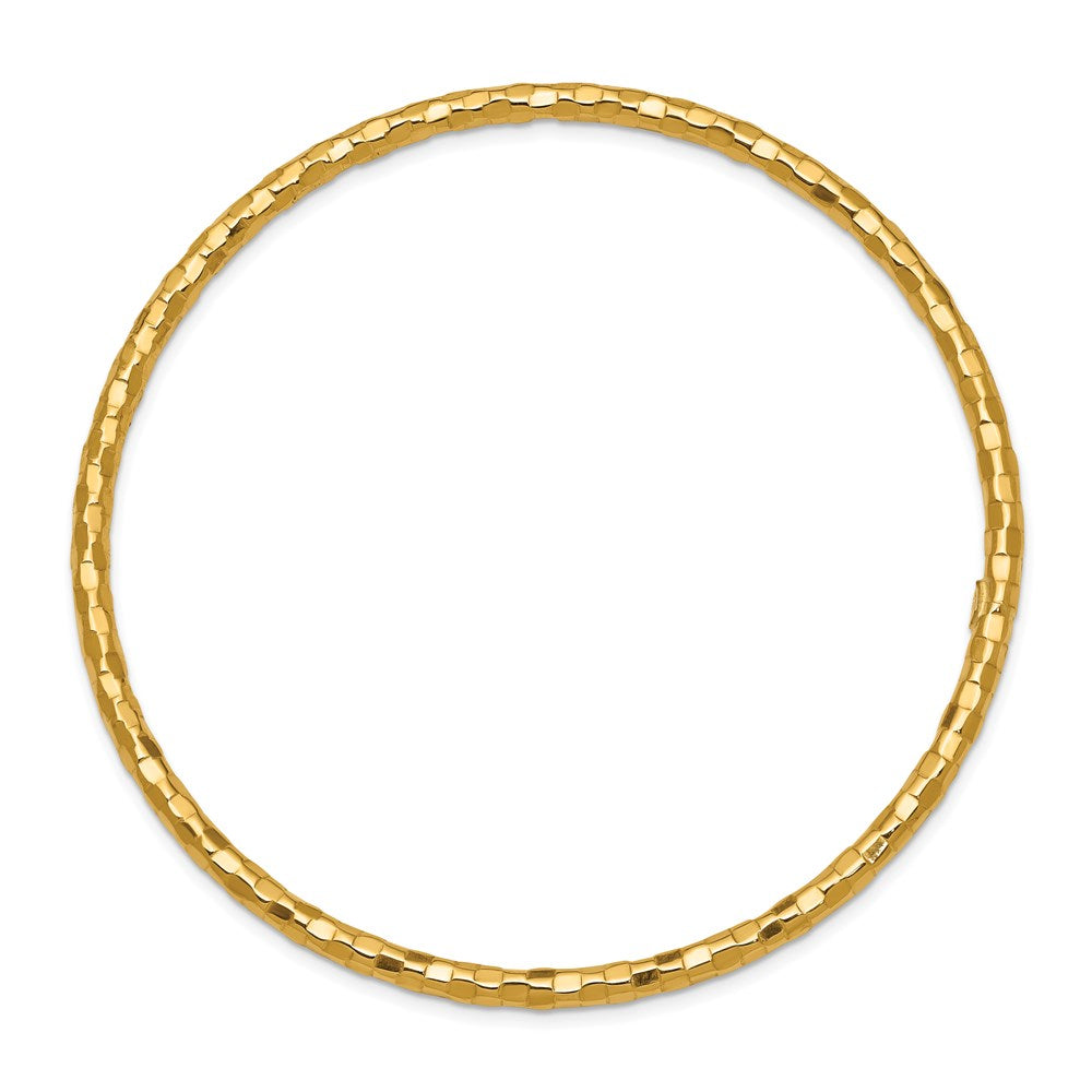 Gold Textured Slip-on Bangles