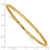 Gold Textured Slip-on Bangles