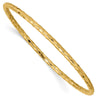 Gold Textured Slip-on Bangles