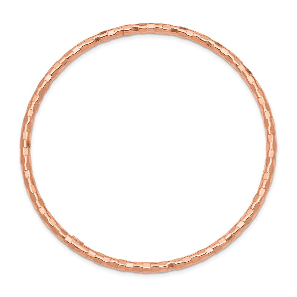 Gold Textured Slip-on Bangles