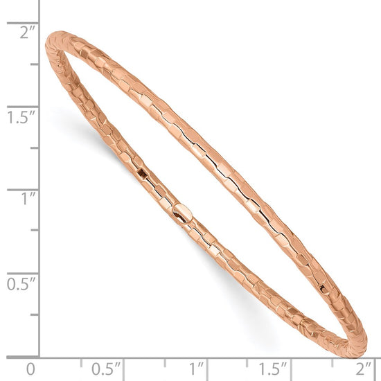 Gold Textured Slip-on Bangles