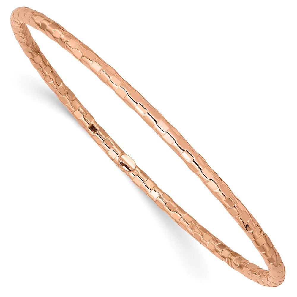 Gold Textured Slip-on Bangles