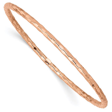 Gold Textured Slip-on Bangles