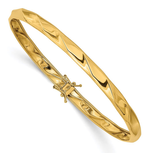 Gold Textured Slip-on Bangles