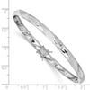 Gold Satin and Diamond-cut Slip-on Bangles