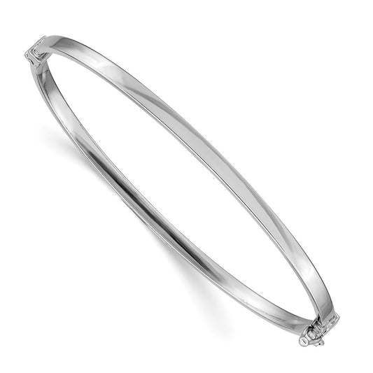 Gold Polished Flat Hinged Bangles
