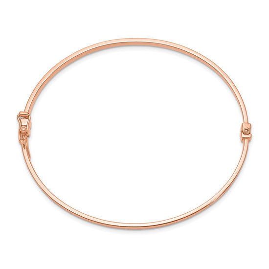 Gold Polished Flat Hinged Bangles