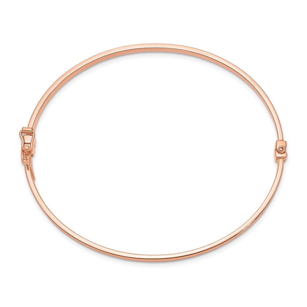Gold Polished Flat Hinged Bangles