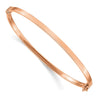 Gold Polished Flat Hinged Bangles