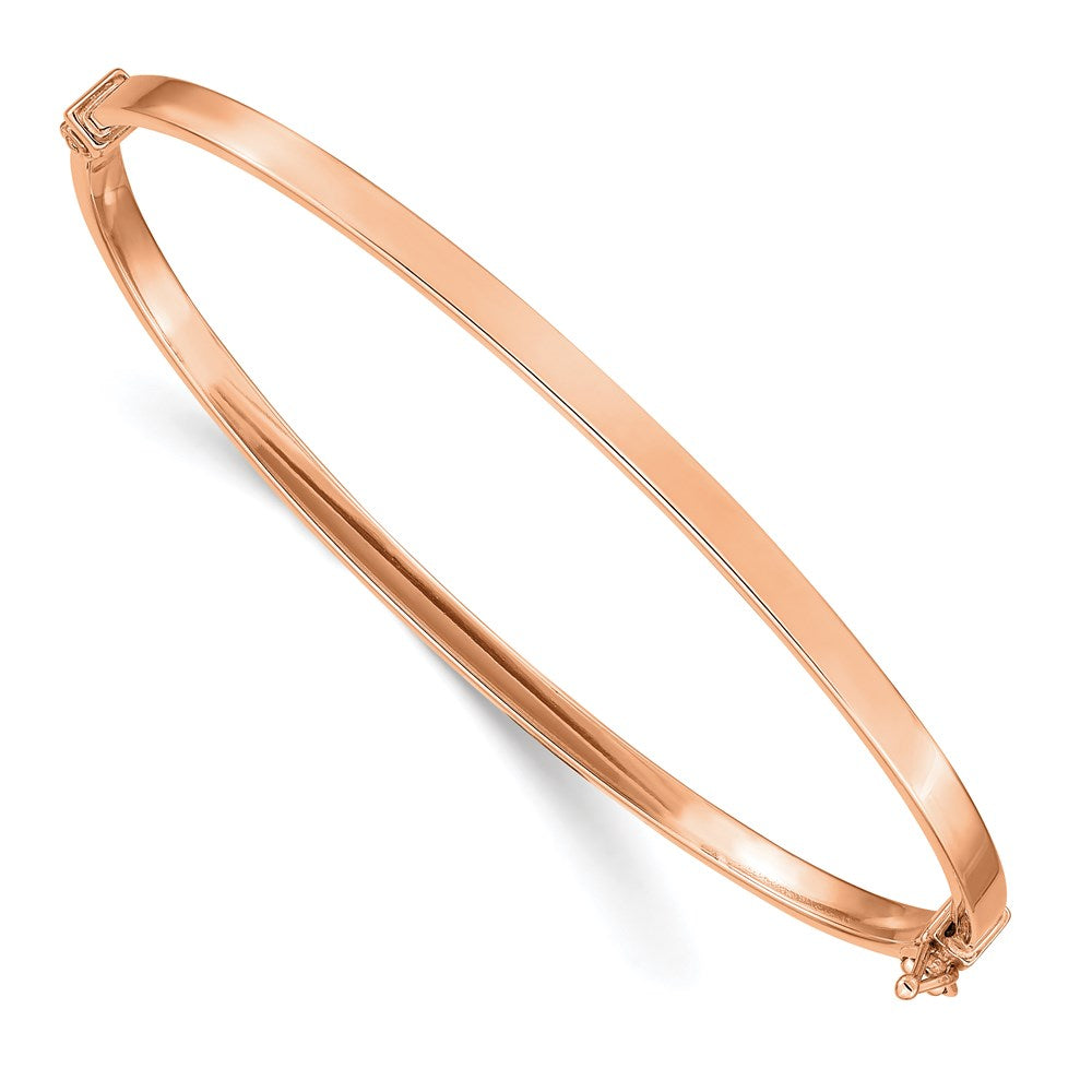 Gold Polished Flat Hinged Bangles