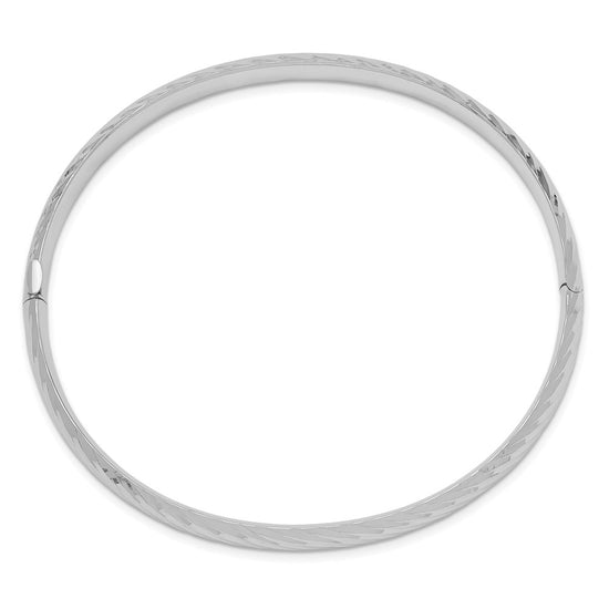 Gold Diamond-cut Hinged Bangles