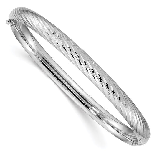 Gold Diamond-cut Hinged Bangles