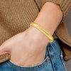 Gold Diamond-cut Hinged Bangles