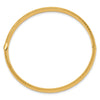 14k 3/16 Hammered 4.75mm Hinged Childrens Bangle
