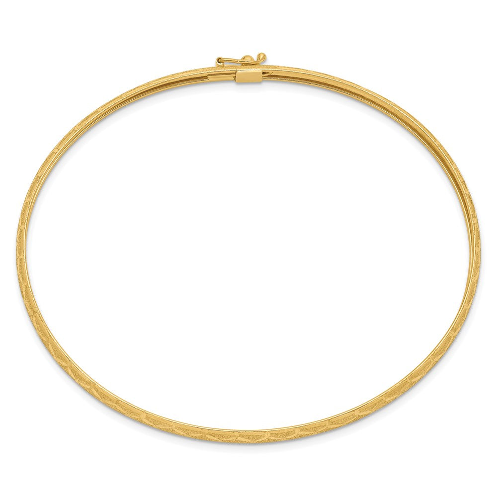 Gold Textured Slip-on Bangles