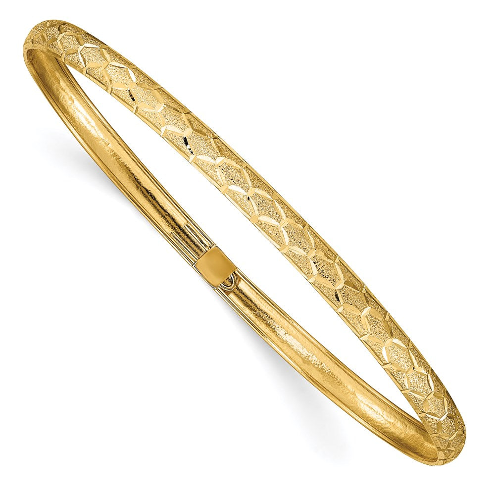 Gold Textured Slip-on Bangles