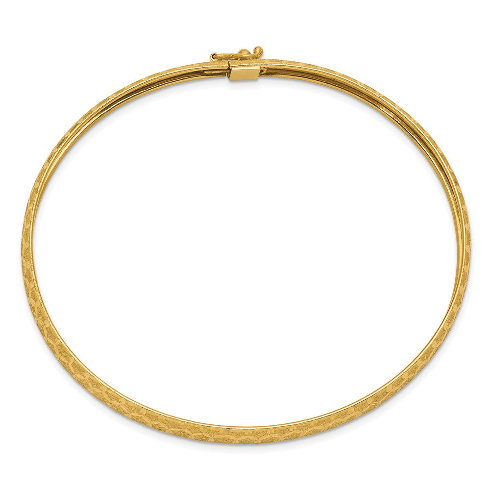 Gold Textured Slip-on Bangles