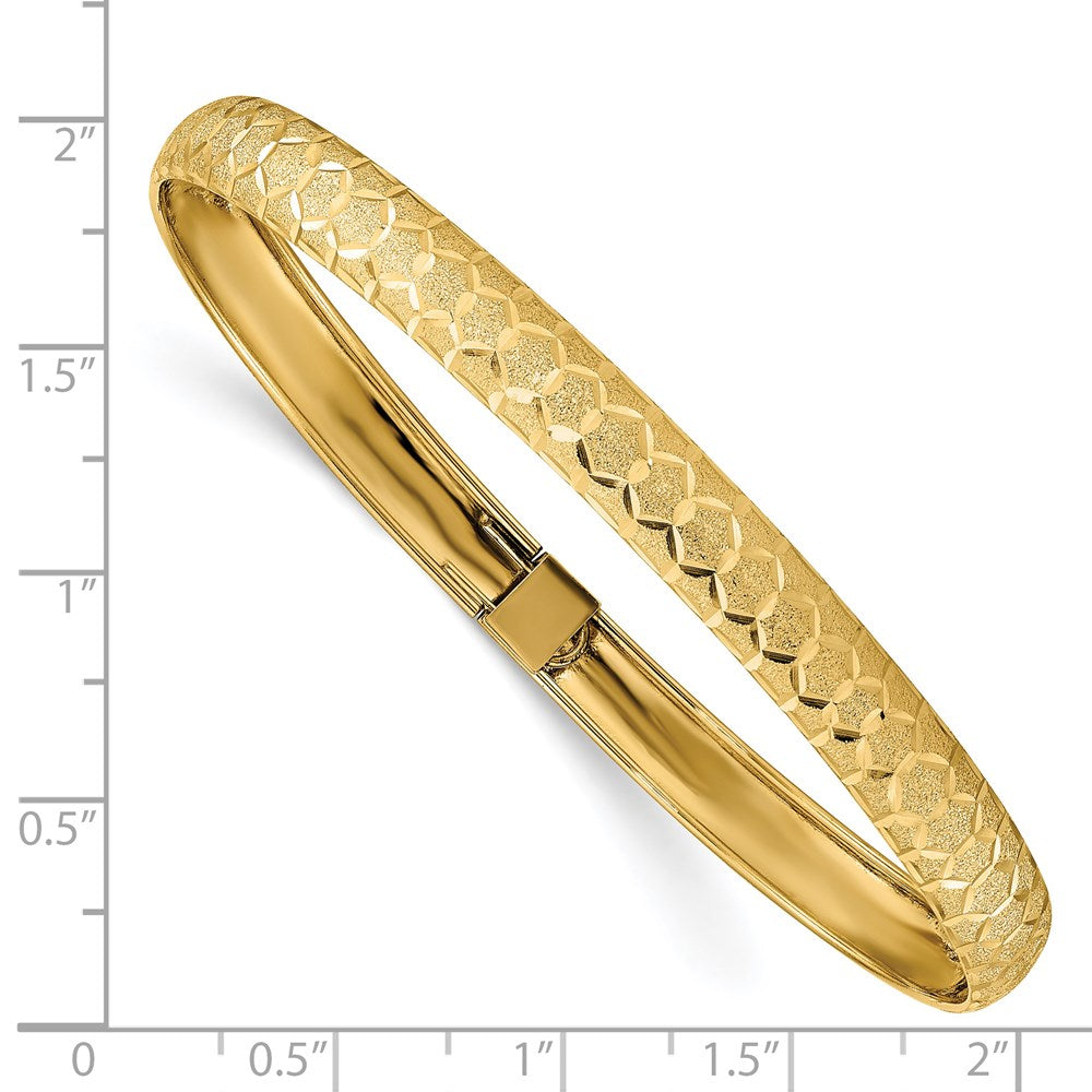Gold Textured Slip-on Bangles