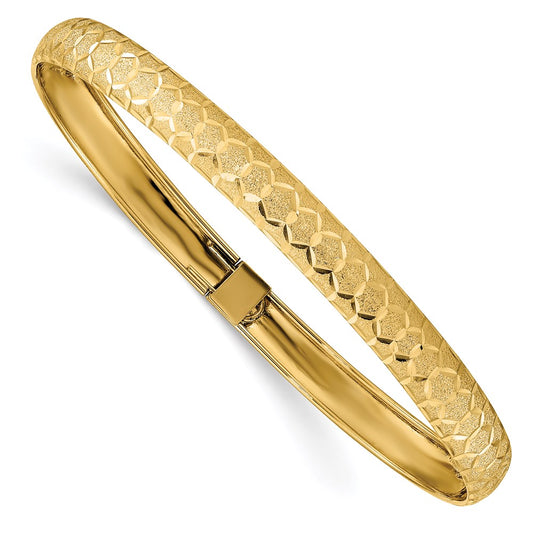 Gold Textured Slip-on Bangles