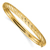 Gold Diamond-cut Hinged Bangles