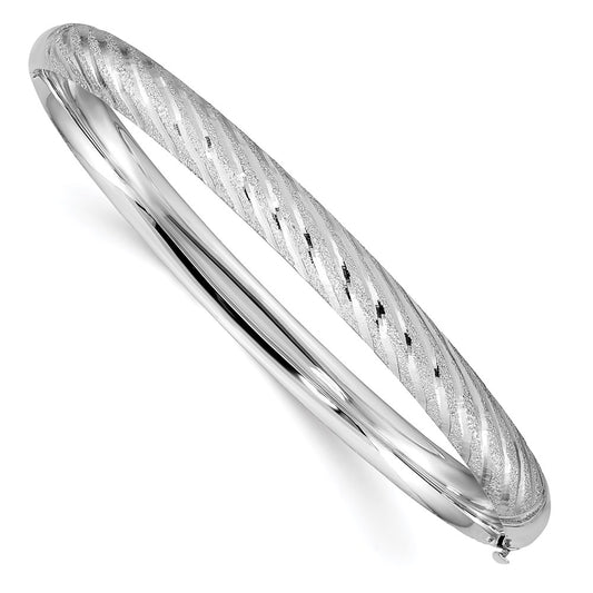 Gold Diamond-cut Hinged Bangles