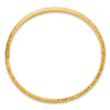 14k Satin Diamond-cut 6.20mm Hinged Round Bangle Bracelet