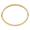 14K Diamond-cut and Laser-cut Fancy Hinged Bangle Bracelet