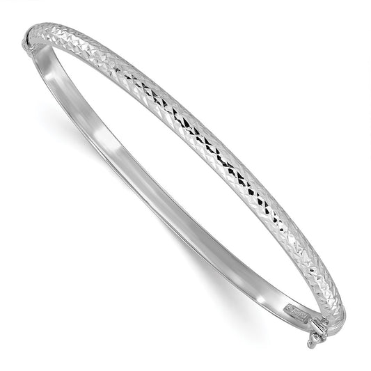 Gold Diamond-cut Hinged Bangles