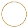 14k Polished Diamond-cut 2.00mm Slip-on Round Bangle Bracelet