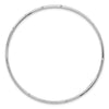 14k White Gold Polished Diamond-cut 2.00mm Slip-on Round Bangle Bracelet