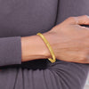 Gold Diamond-Cut Fancy Hinged Bangles