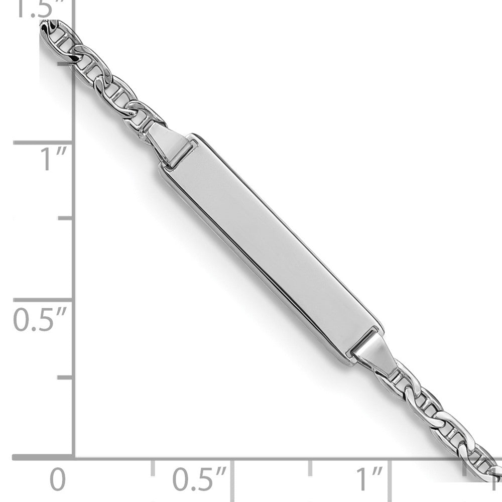 Semi-solid Anchor Link ID Bracelets