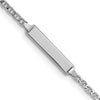 Semi-solid Anchor Link ID Bracelets