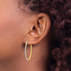 Gold Diamond Fascination Oval Hoop Earrings