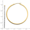 Gold Diamond Fascination Hoop Earrings