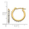 Gold Diamond Fascination Hoop Earrings