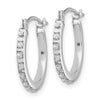 Gold Diamond Fascination Hoop Earrings