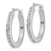 Gold Diamond Fascination Hoop Earrings