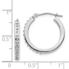 Gold Diamond Fascination Hoop Earrings