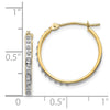 14k Diamond Fascination Diamond Dust/Accent 2x20mm Round Hoop Earrings