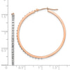 Gold Diamond Fascination Hoop Earrings