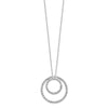 Gold Diamond Fascination Double Circle Necklace