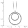 Gold Diamond Fascination Double Circle Necklace