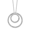Gold Diamond Fascination Double Circle Necklace