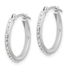 Gold Diamond Fascination Hoop Earrings