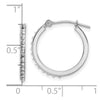 Gold Diamond Fascination Hoop Earrings