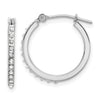 Gold Diamond Fascination Hoop Earrings