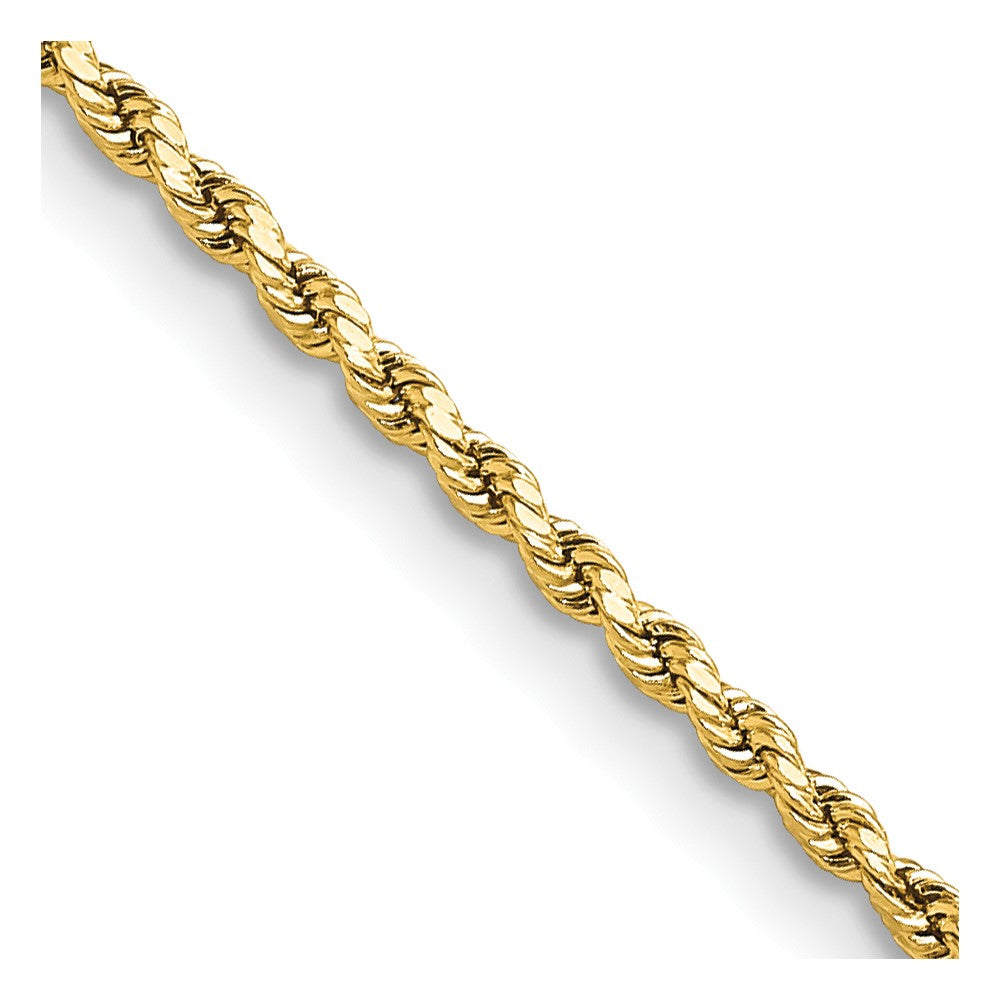 Gold (10K & 14K) Semi-Solid Diamond-Cut Rope Chains